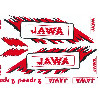 Sada polepu JAWA-červená